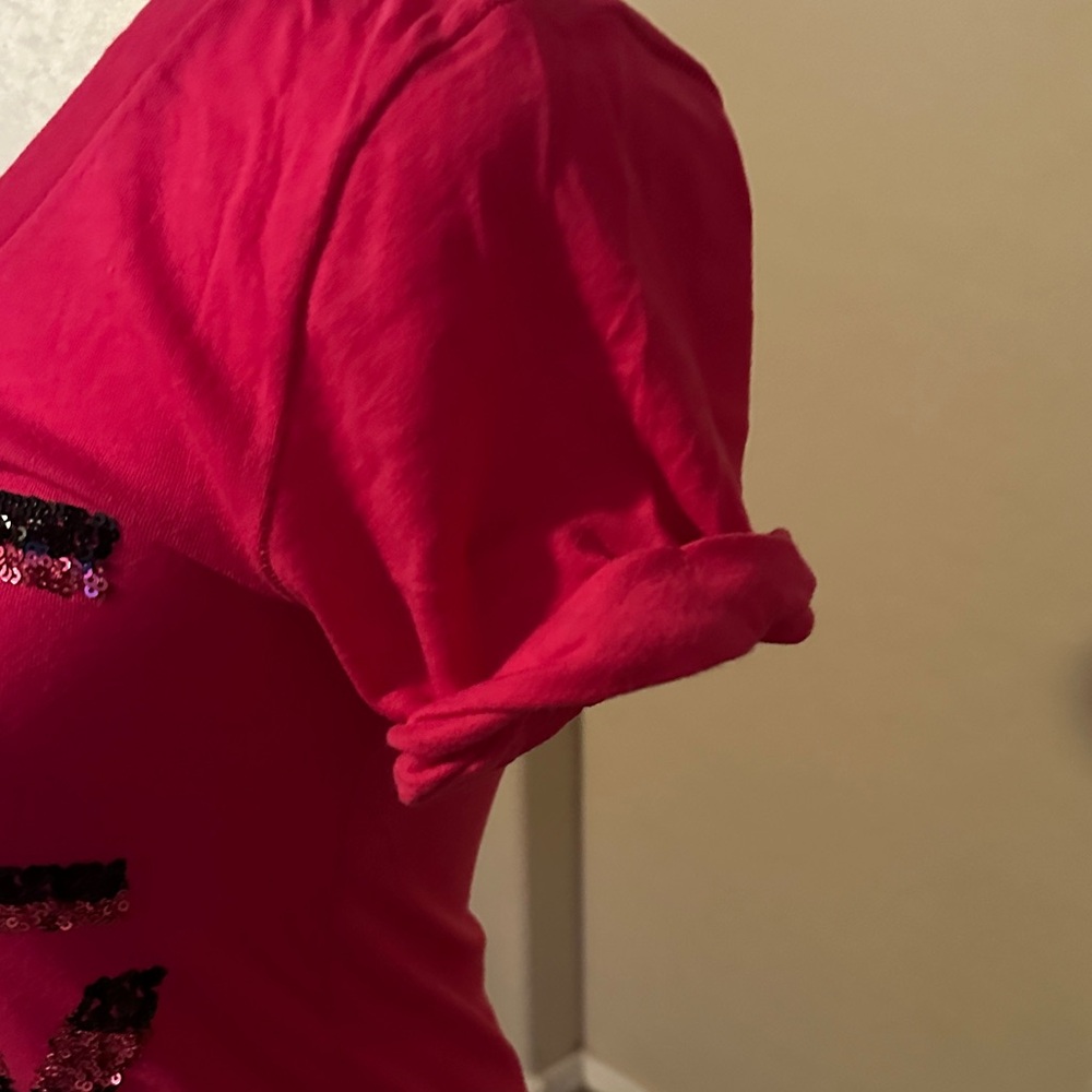 Vs Pink Sequin Graphic Tee - Picture 3 of 4